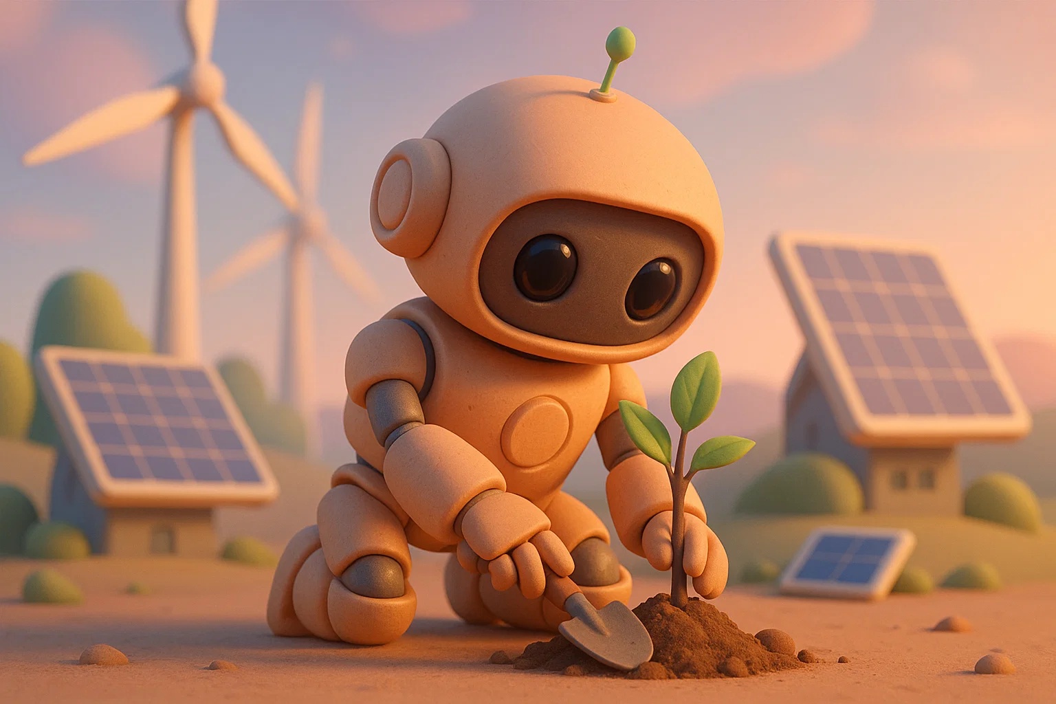 green tech robot